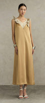 Ophira Straight Sleeveless Silk Ankle Length Dress - MEAN BLVD