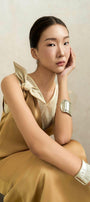 Ophira Straight Sleeveless Silk Ankle Length Dress - MEAN BLVD