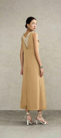 Ophira Straight Sleeveless Silk Ankle Length Dress - MEAN BLVD
