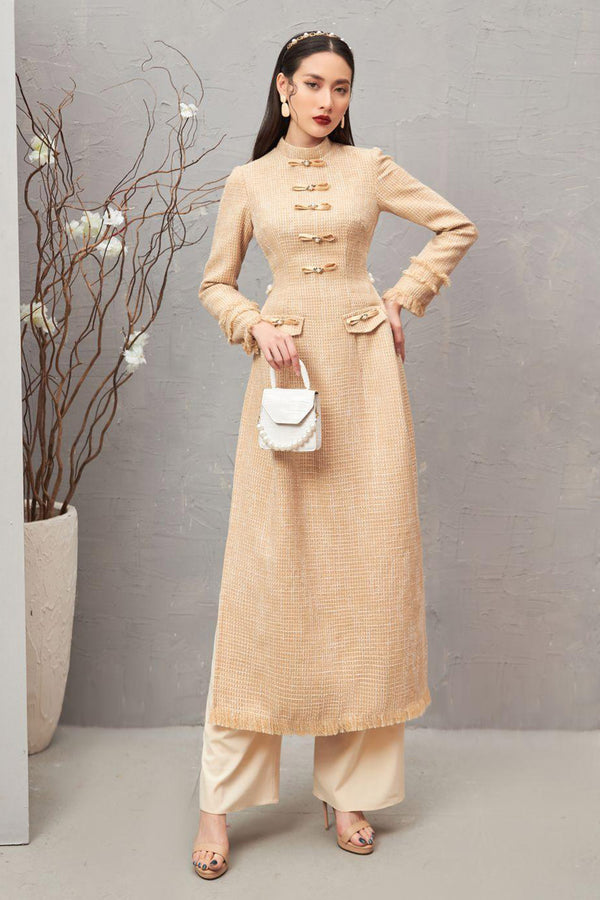 Orabelle Tweed Ao Dai