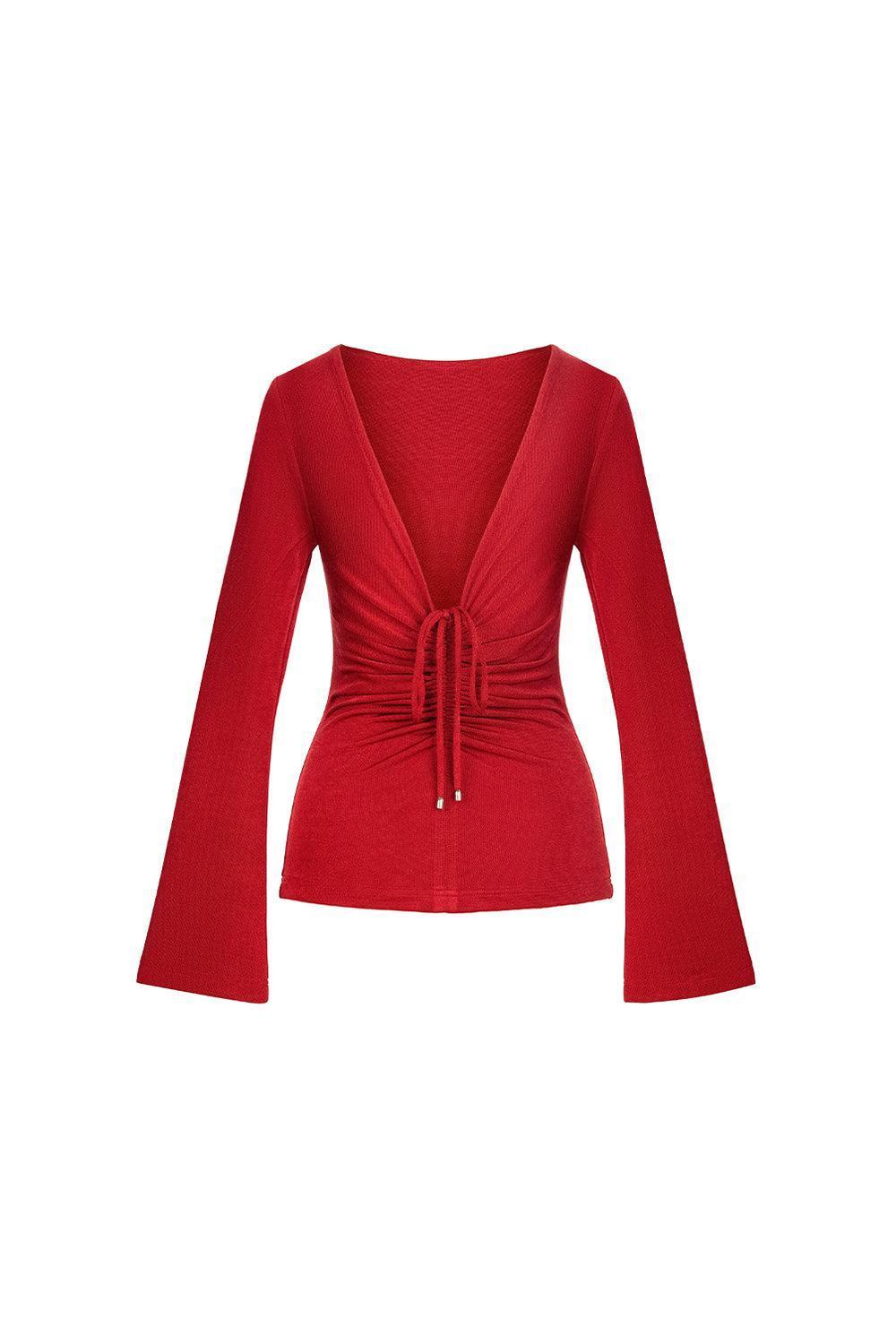 Orchid Bodycon Long Sleeved Spandex Top - MEAN BLVD