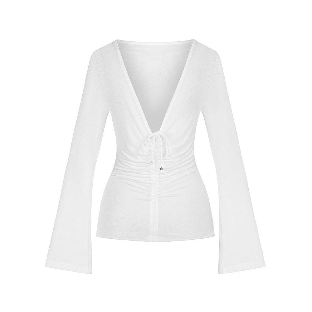 Orchid Bodycon Long Sleeved Spandex Top - MEAN BLVD