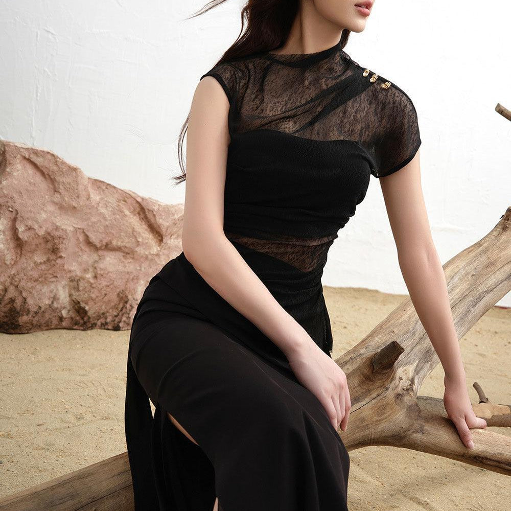 Orla Sheath Extended Flap Twill Silk Ankle Length Skirt - MEAN BLVD