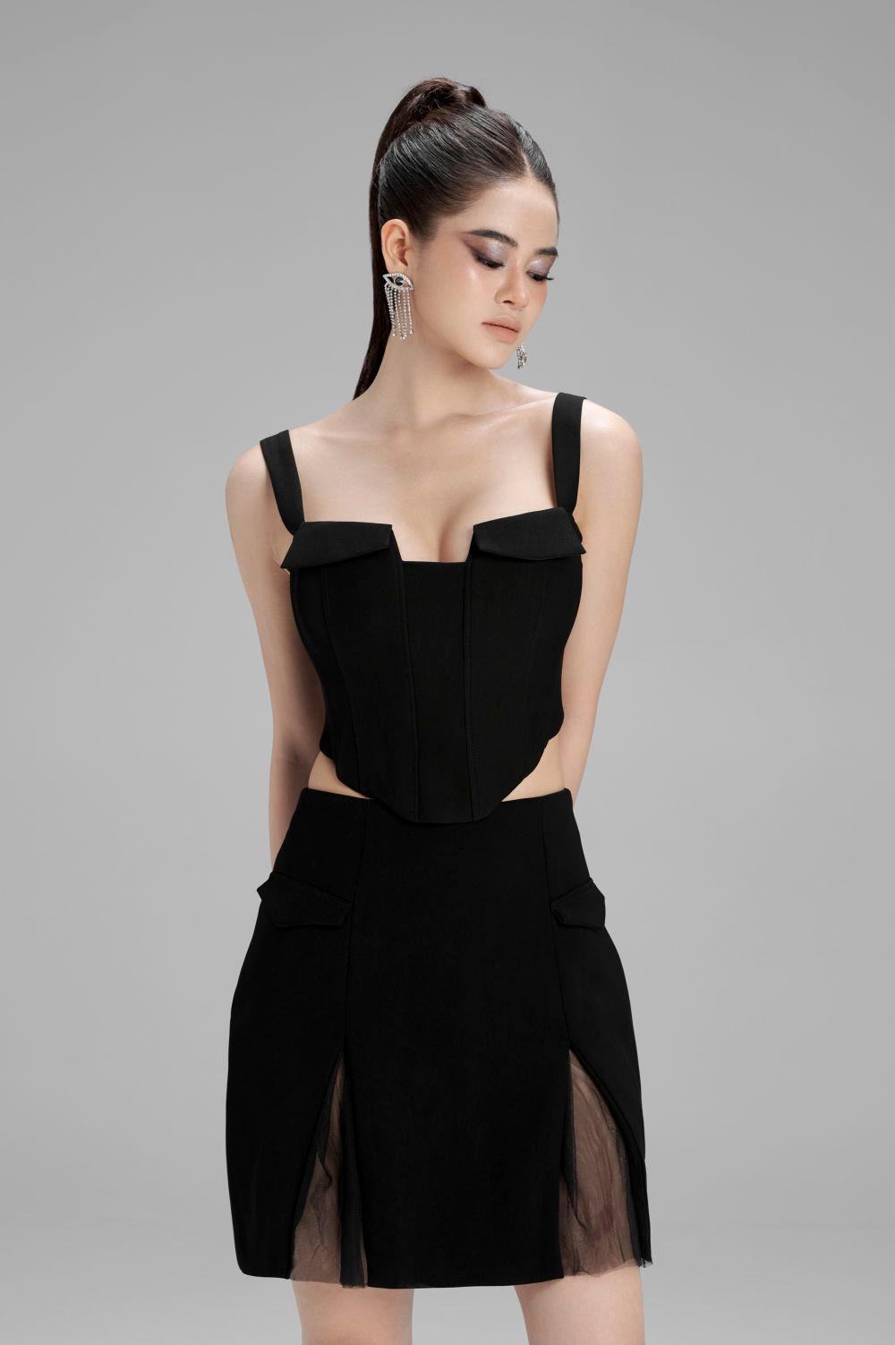 Paisley Cropped Corset Polycotton Top - MEAN BLVD