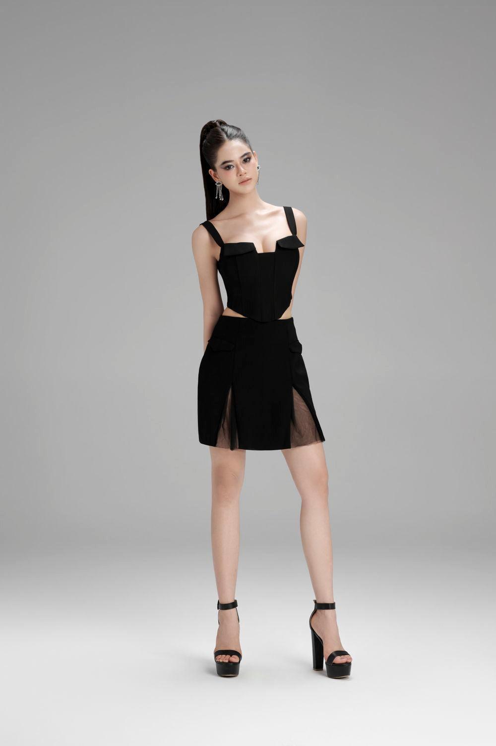 Paisley Cropped Corset Polycotton Top - MEAN BLVD