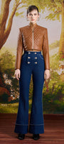 Pamela Cropped Long Sleeved Faux Leather Jacket - MEAN BLVD