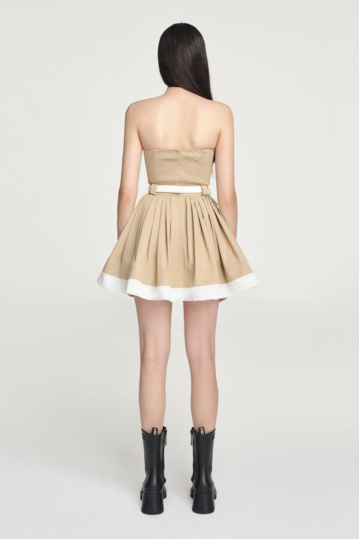 Pandora Khaki Mini Dress - MEAN BLVD