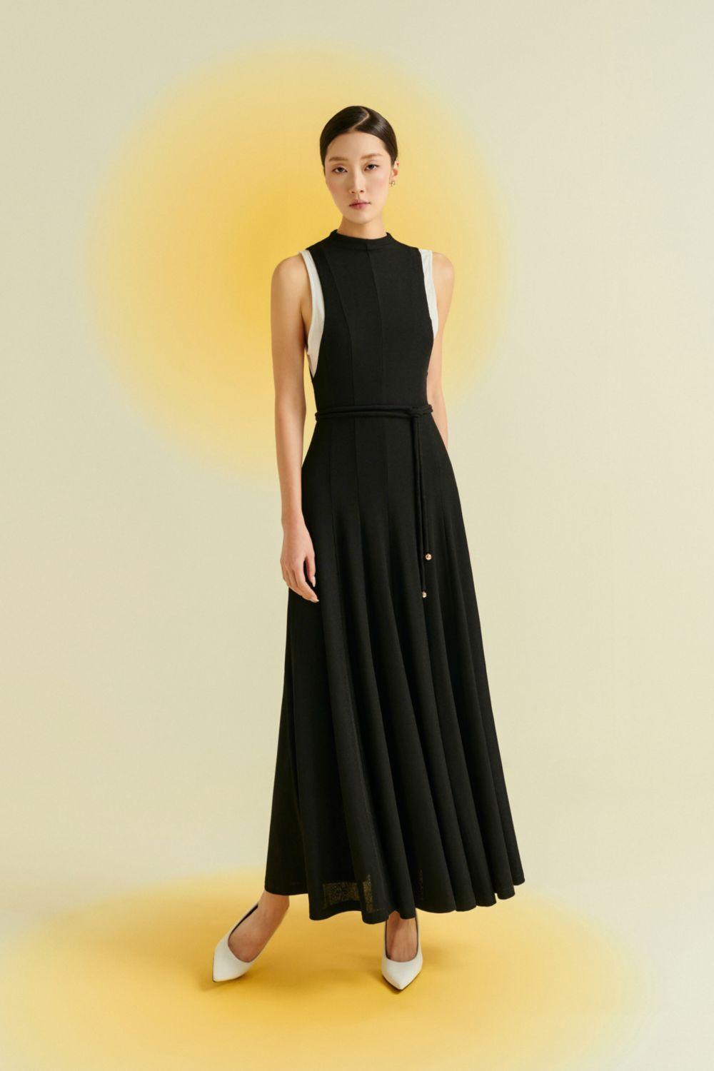 Pansy A-line Sleeveless Wool Ankle Length Dress - MEAN BLVD