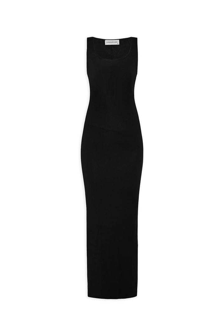 Patti Bodycon Scoop Neck Cotton Spandex Ankle Length Dress - MEAN BLVD