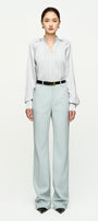 Paula Straight Pleated Satin Shirt - MEAN BLVD
