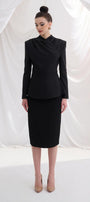 Pemisa Fit and Flare Long Sleeved Twill Top - MEAN BLVD
