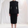 Pemisa Fit and Flare Long Sleeved Twill Top - MEAN BLVD