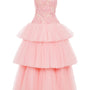 Penelope Tiered Tulle Midi Dress - MEAN BLVD