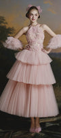 Penelope Tiered Tulle Midi Dress - MEAN BLVD