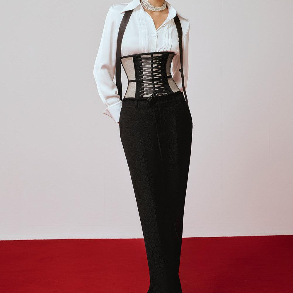 Penet Straight Side Pocket Cotton Floor Length Pants - MEAN BLVD