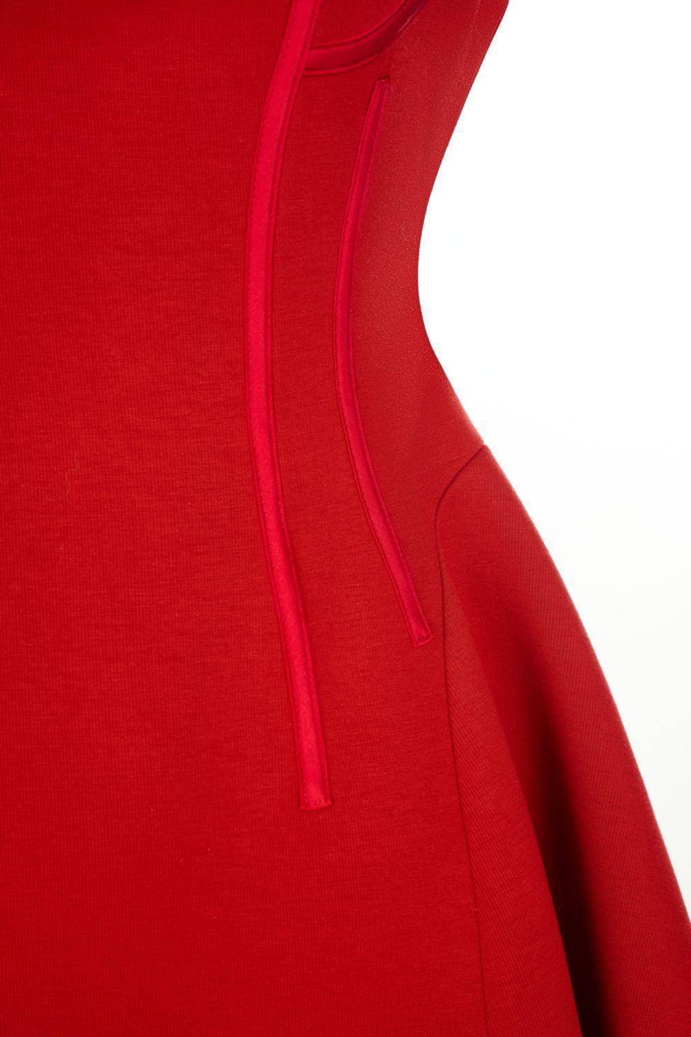 Peony Fit and Flare Round Neck Cotton Blend Mini Dress - MEAN BLVD