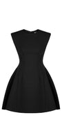 Peony Fit and Flare Round Neck Cotton Blend Mini Dress - MEAN BLVD