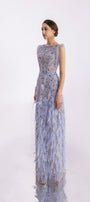 Peralta Sheath Feather Twill Floor Length Dress - MEAN BLVD