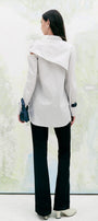 Periwinkle Straight Cut-Out Poplin Shirt - MEAN BLVD