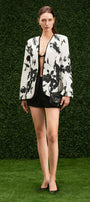 Persephone Straight Lapelless Khaki Blazer - MEAN BLVD