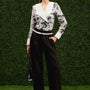 Persephone Straight Side Pleated Rain Cloth Floor Length Pants - MEAN BLVD