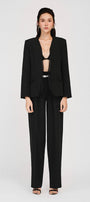 Persephone Straight Side Pleated Rain Cloth Floor Length Pants - MEAN BLVD