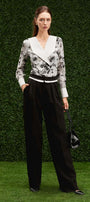 Persephone Straight Side Pleated Rain Cloth Floor Length Pants - MEAN BLVD