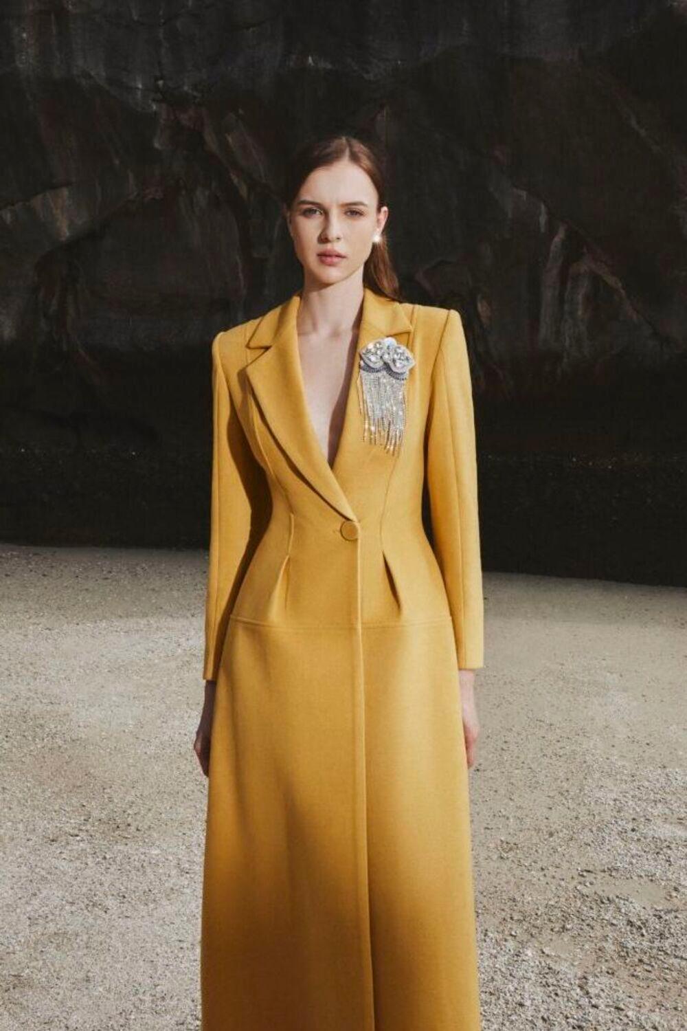 Peyton Structured Notch Lapel Felt Trench Coat - MEAN BLVD