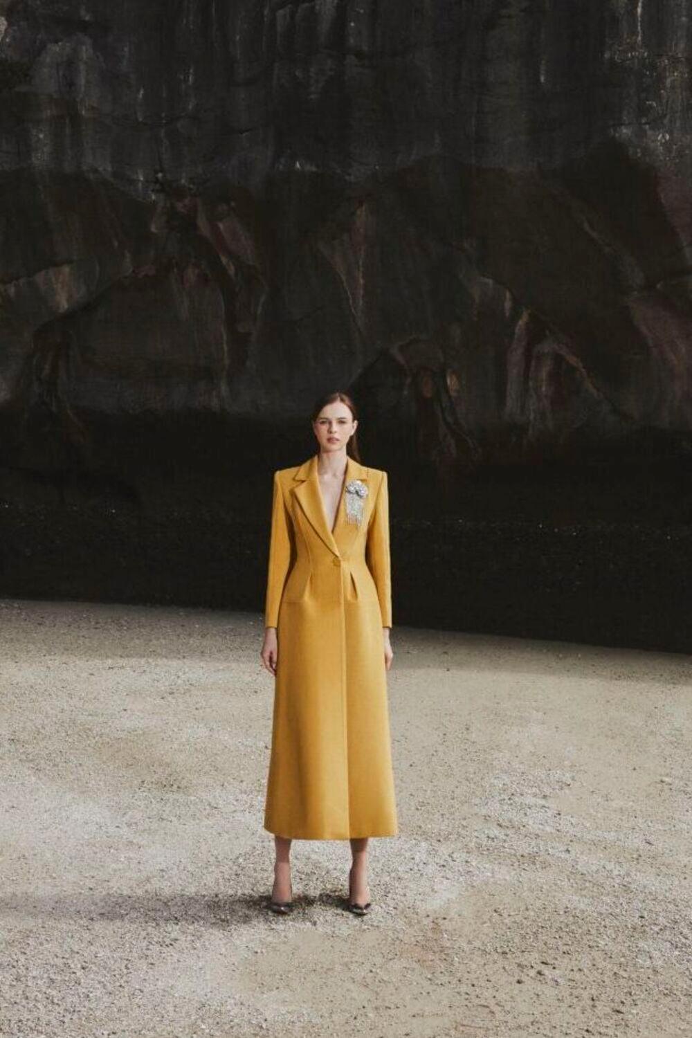 Peyton Structured Notch Lapel Felt Trench Coat - MEAN BLVD