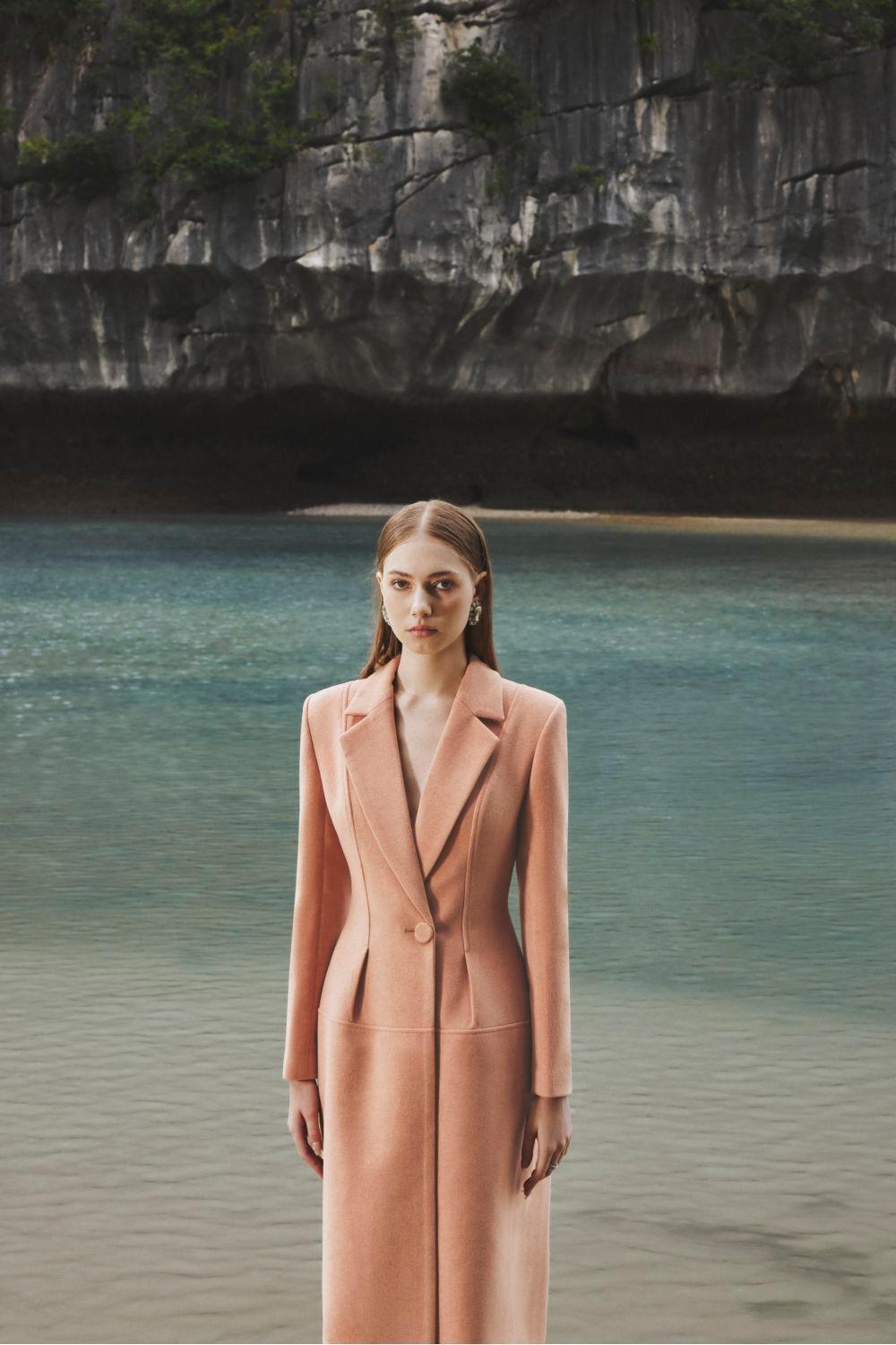 Peyton Structured Notch Lapel Felt Trench Coat - MEAN BLVD