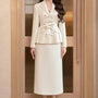 Phelan Peplum Long Sleeved Cotton Midi Set - MEAN BLVD