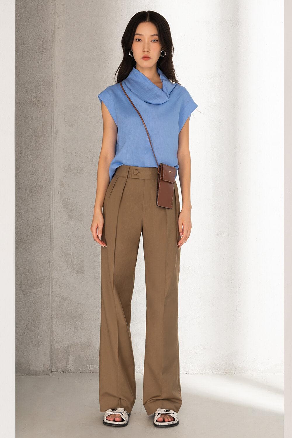 Phoenix Straight Basic Polycotton Floor Length Trousers - MEAN BLVD
