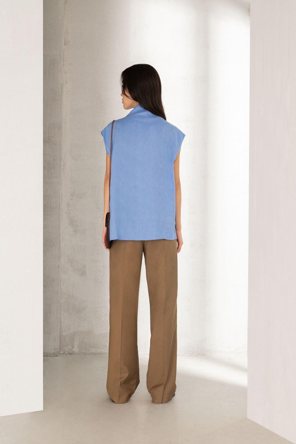 Phoenix Straight Basic Polycotton Floor Length Trousers - MEAN BLVD