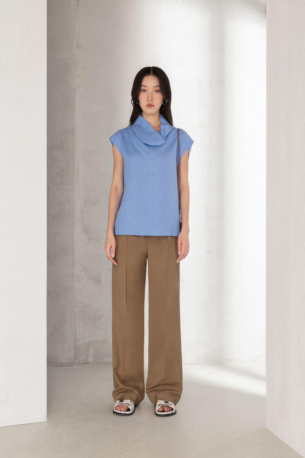Phoenix Straight Basic Polycotton Floor Length Trousers - MEAN BLVD