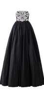 Pilgrim Ball Gown Straight Across Neck Taffeta Floor Length Dress - MEAN BLVD