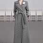 Pizza A-line V-Neck Cotton Ankle Length Trench Coat - MEAN BLVD