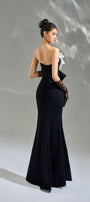 Plante Mermaid Flower Applique Cotton Polyester Maxi Dress - MEAN BLVD