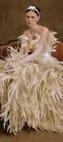 Plume Feather Maxi Dress - MEAN BLVD