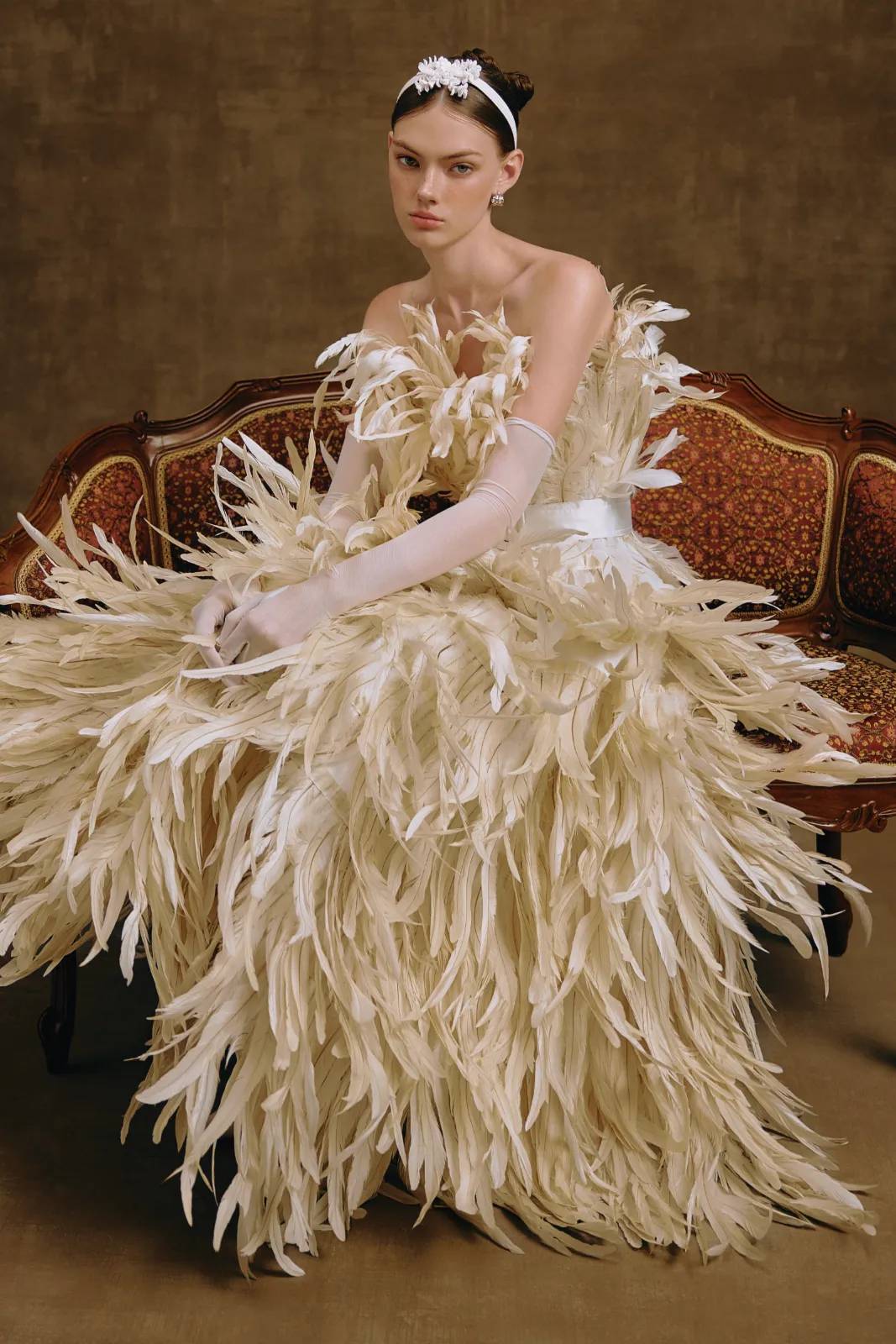 Plume Feather Maxi Dress - MEAN BLVD