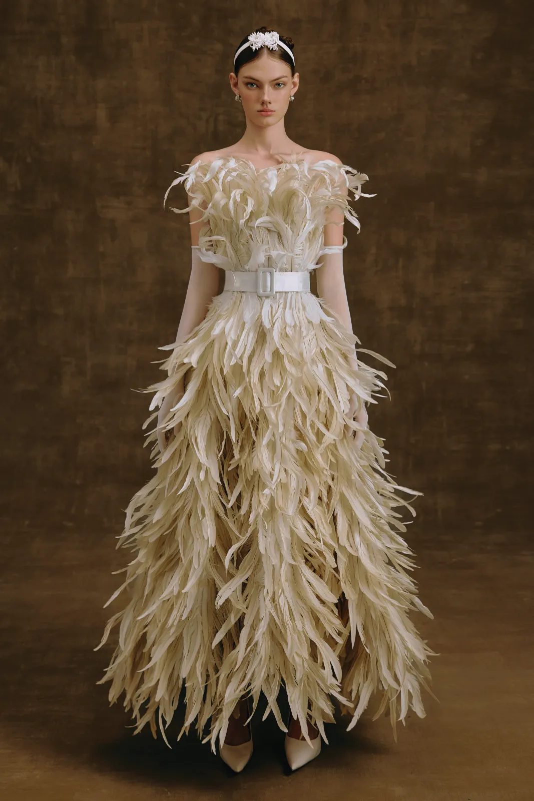 Plume Feather Maxi Dress - MEAN BLVD