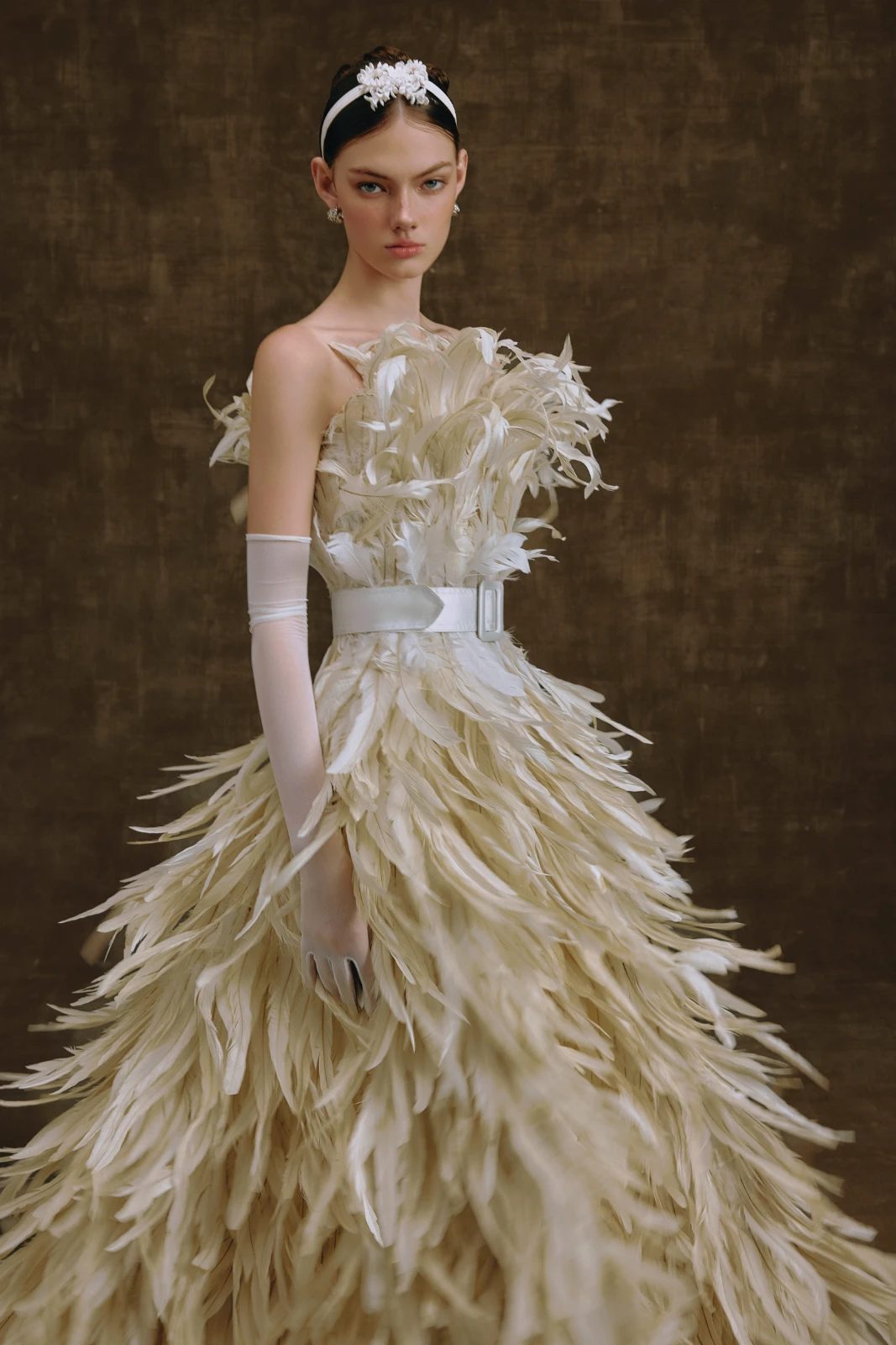 Plume Feather Maxi Dress - MEAN BLVD