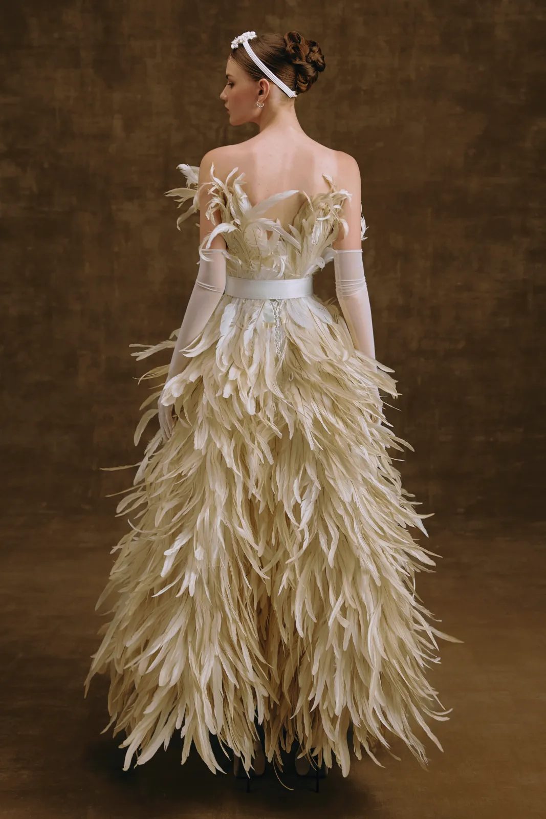 Plume Feather Maxi Dress - MEAN BLVD