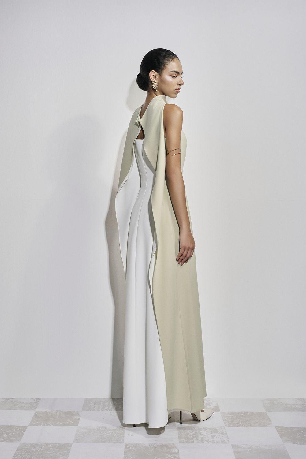 Poppy Trumpet Sleeveless Satin Floor Length Dress - MEAN BLVD