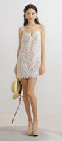 Porter Trapezoid Spaghetti Strap Lace Mini Dress - MEAN BLVD