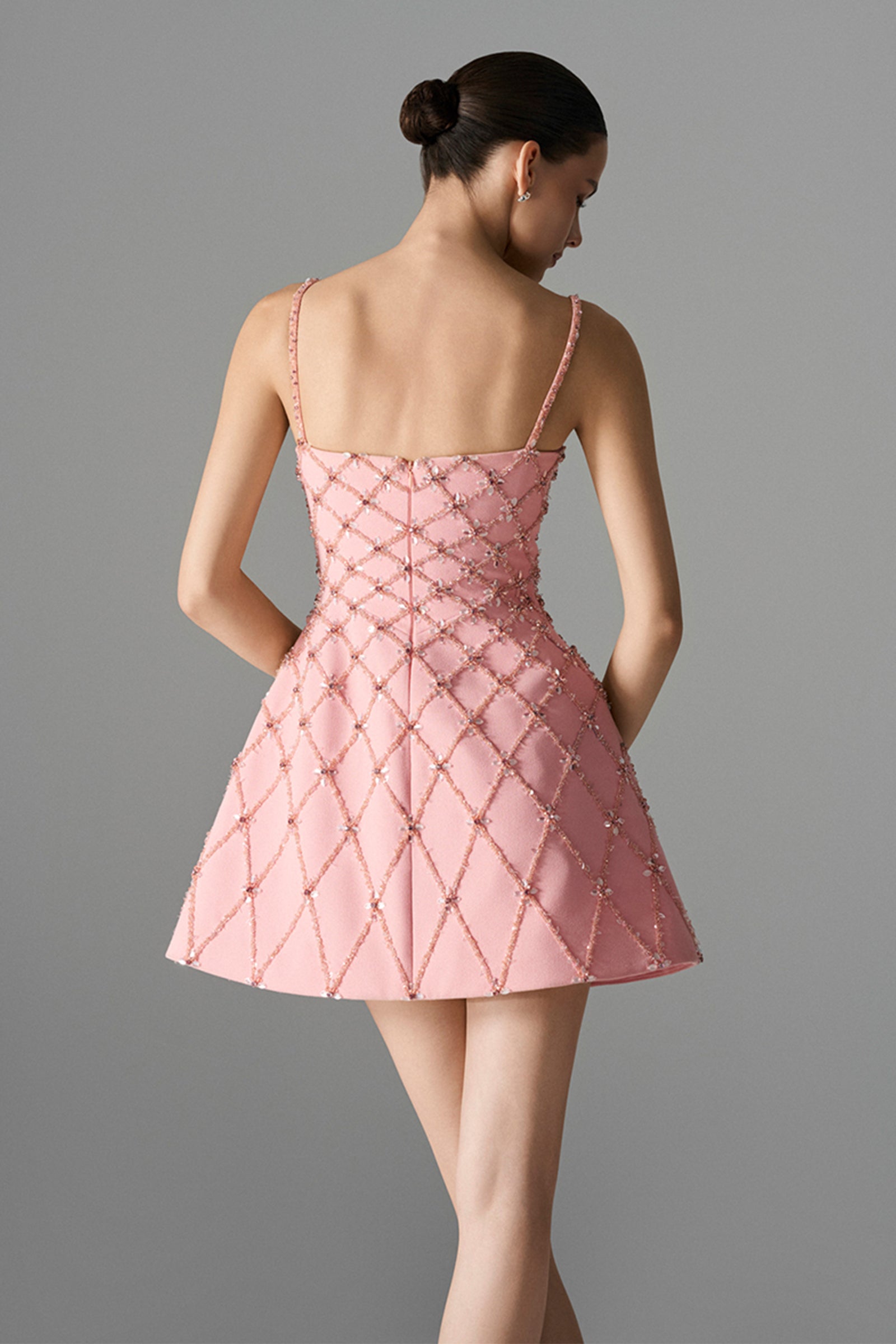 Rose Bead Mini Dress