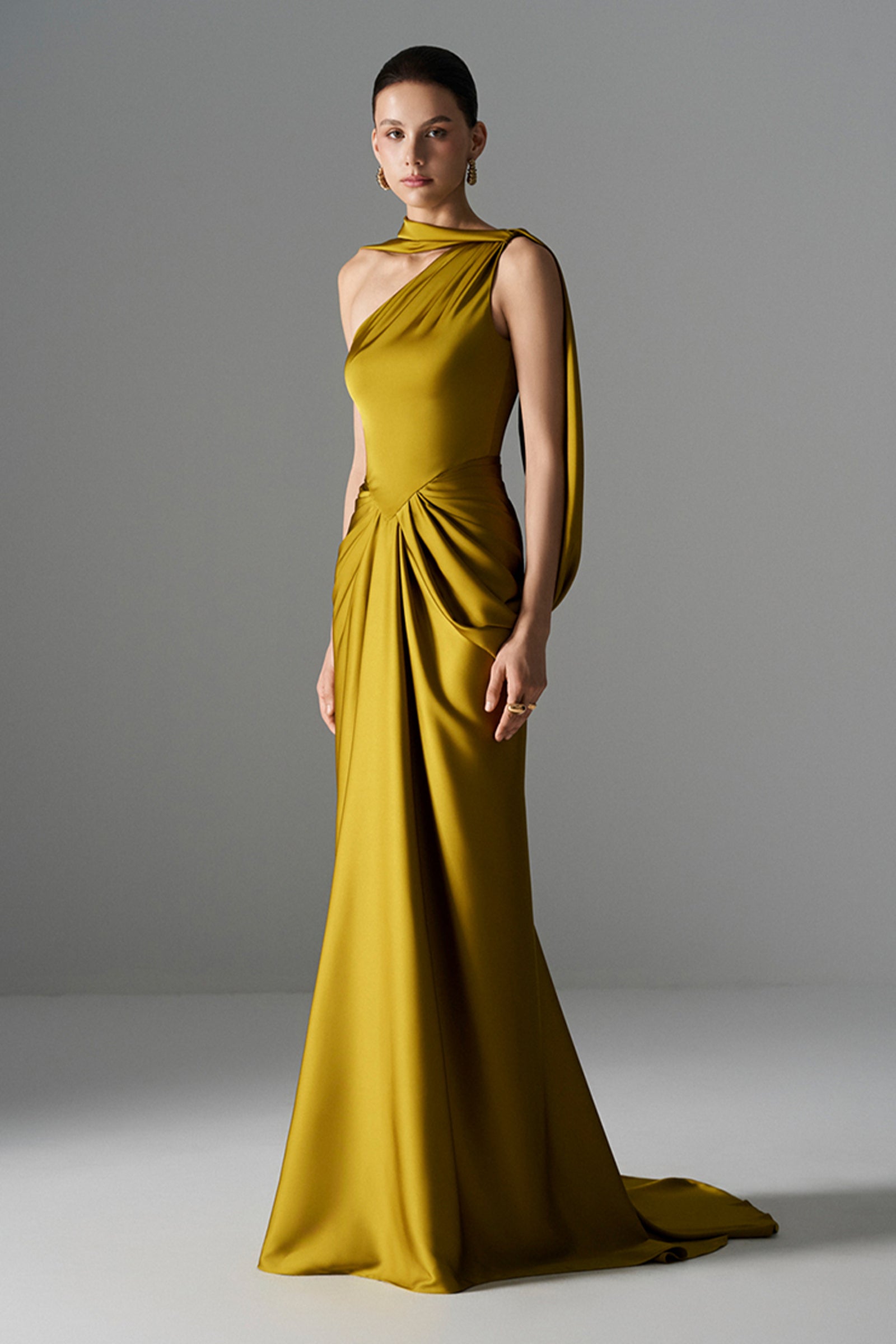 draped maxi dress Thalia Draped Maxi Dress