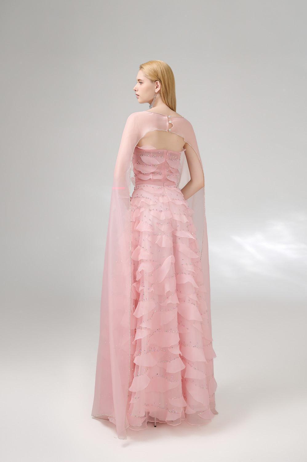 Preston Cape Ruffle Layer Organza Floor Length Set - MEAN BLVD
