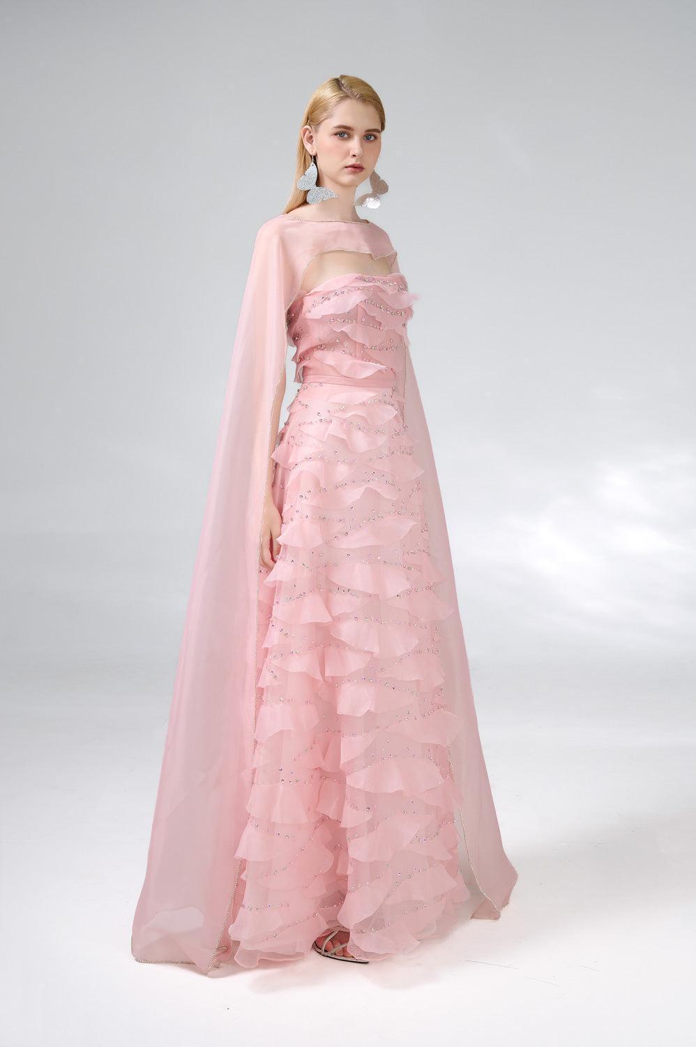 Preston Cape Ruffle Layer Organza Floor Length Set - MEAN BLVD