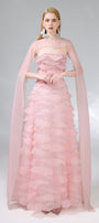 Preston Cape Ruffle Layer Organza Floor Length Set - MEAN BLVD