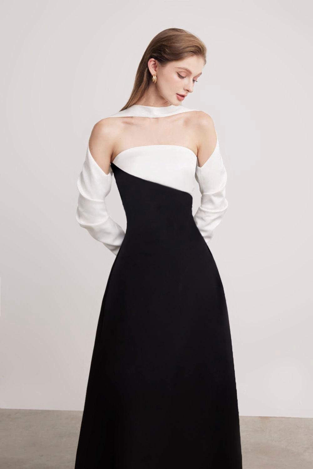 silk midi dress with long sleeves Crimson Silk Satin Long-Sleeve Ruched Midi Dress 12